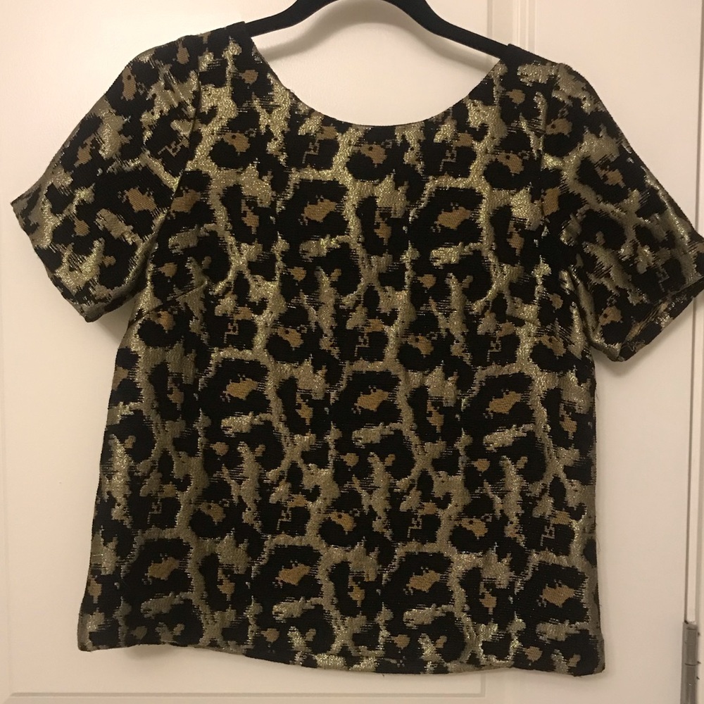 Anthropologie leopard top